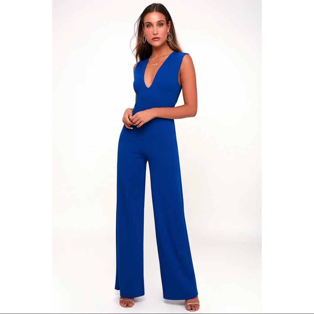 Lulus cross back jumpsuit